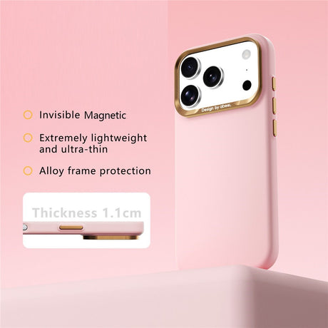iPhone 18 Pro Max / 17 Pro Max ABEEL Hårt Soft-Touch Plast Skal - MagSafe Kompatibel - Rosa