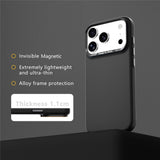 iPhone 18 Pro Max / 17 Pro Max ABEEL Hårt Soft-Touch Plast Skal - MagSafe Kompatibel - Svart