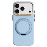 iPhone 17 Pro / 18 Pro ABEEL Hårt Soft-Touch Plast Skal m. Kickstand - MagSafe Kompatibel - Ljusblå