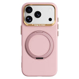 iPhone 17 Pro Max / 18 Pro Max ABEEL Hårt Soft-Touch Plast Skal m. Kickstand - MagSafe Kompatibel - Rosa