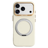 iPhone 17 Pro Max / 18 Pro Max ABEEL Hårt Soft-Touch Plast Skal m. Kickstand - MagSafe Kompatibel - Gul