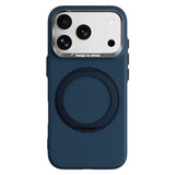 iPhone 17 Pro Max / 18 Pro Max ABEEL Hårt Soft-Touch Plast Skal m. Kickstand - MagSafe Kompatibel - Mörkblå