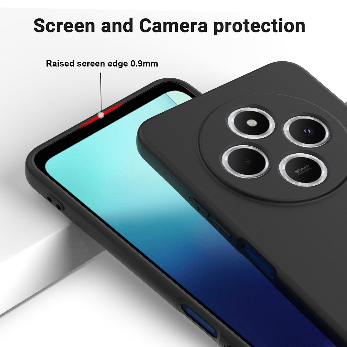 Xiaomi Redmi 17C (4G) EIDERWOOD Silikon Skal med Rem - Svart