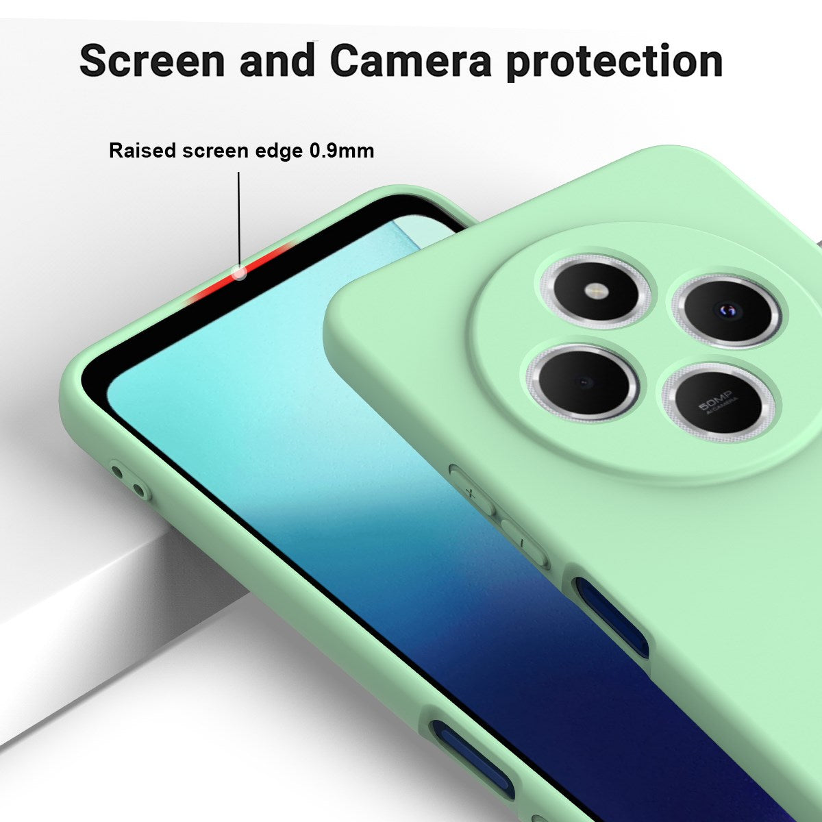 Xiaomi Redmi 17C (4G) EIDERWOOD Silikon Skal med Rem - Grön