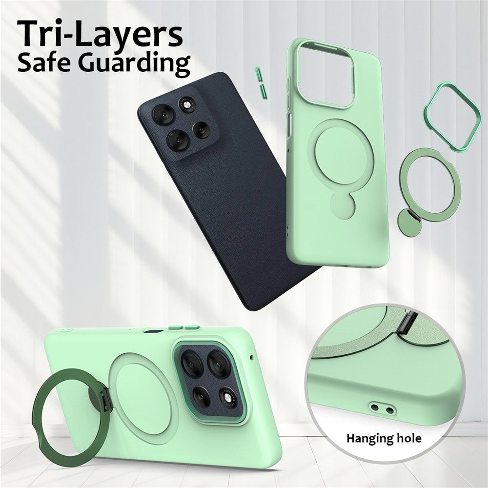 OnePlus Nord 6 / Nord CE6 EIDERWOOD Hybrid Skal med Kickstand - MagSafe Kompatibel - Grön