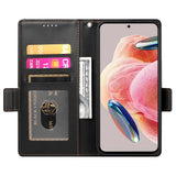 OPPO Reno16 F (5G) EIDERWOOD Konstläder Fodral med Korthållare - Svart