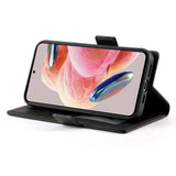 OPPO Reno16 F (5G) EIDERWOOD Konstläder Fodral med Korthållare - Svart
