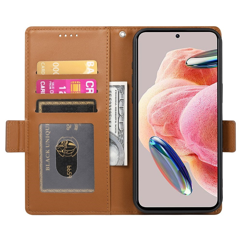 OPPO Reno16 F (5G) EIDERWOOD Konstläder Fodral med Korthållare - Brun