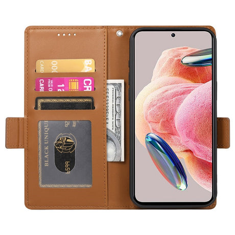 OPPO Reno16 F (5G) EIDERWOOD Konstläder Fodral med Korthållare - Brun