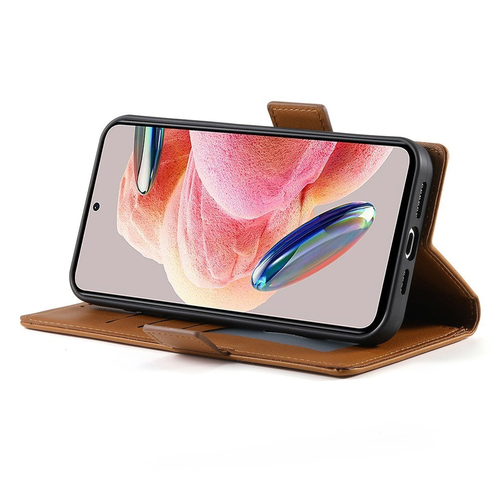 OPPO Reno16 F (5G) EIDERWOOD Konstläder Fodral med Korthållare - Brun