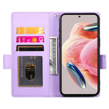 OPPO Reno16 F (5G) EIDERWOOD Konstläder Fodral med Korthållare - Lila