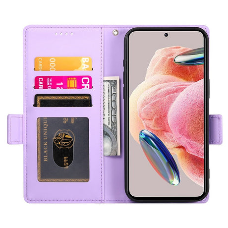 OPPO Reno16 F (5G) EIDERWOOD Konstläder Fodral med Korthållare - Lila