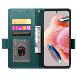 OPPO Reno16 F (5G) EIDERWOOD Konstläder Fodral med Korthållare - Grön