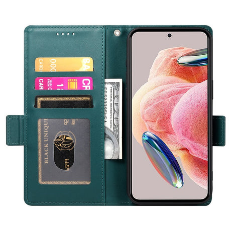 OPPO Reno16 F (5G) EIDERWOOD Konstläder Fodral med Korthållare - Grön