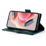OPPO Reno16 F (5G) EIDERWOOD Konstläder Fodral med Korthållare - Grön