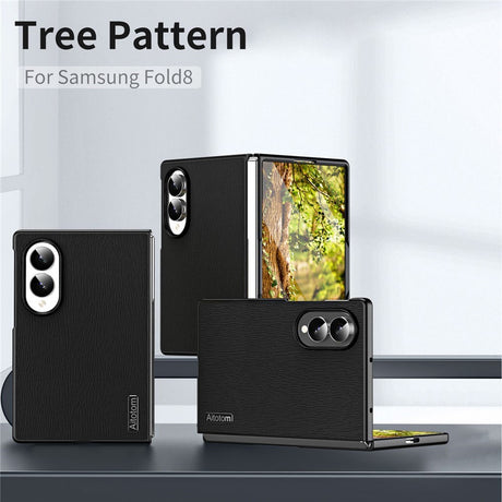 Samsung Galaxy Z Fold8 EIDERWOOD Hybrid Skal med Trästruktur - Svart