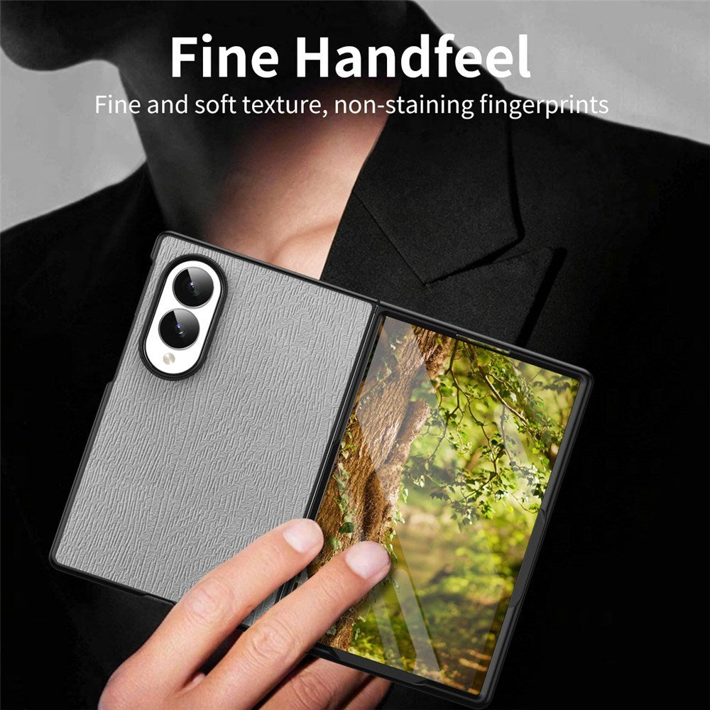 Samsung Galaxy Z Fold8 EIDERWOOD Hybrid Skal med Trästruktur - Svart