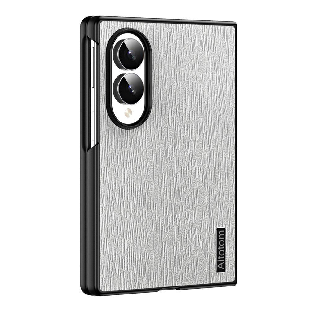 Samsung Galaxy Z Fold8 EIDERWOOD Hybrid Skal med Trästruktur - Grå