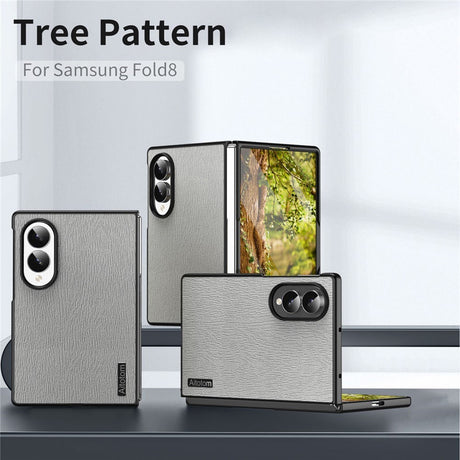 Samsung Galaxy Z Fold8 EIDERWOOD Hybrid Skal med Trästruktur - Grå