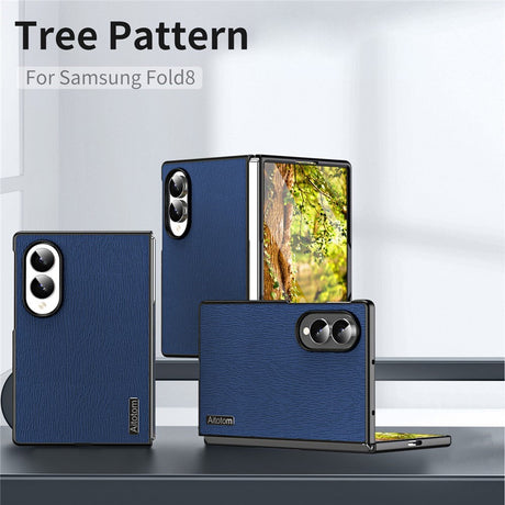 Samsung Galaxy Z Fold8 EIDERWOOD Hybrid Skal med Trästruktur - Blå
