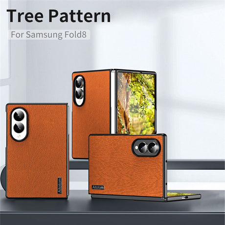 Samsung Galaxy Z Fold8 EIDERWOOD Hybrid Skal med Trästruktur - Brun