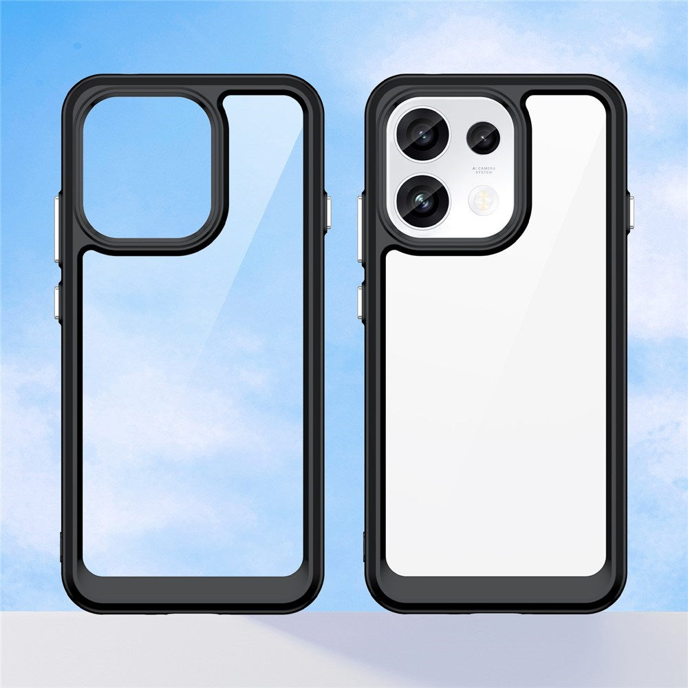 OPPO Reno16 F (5G) EIDERWOOD Hybrid Skal - Genomskinlig / Svart