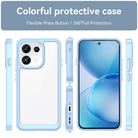 OPPO Reno16 F (5G) EIDERWOOD Hybrid Skal - Genomskinlig / Blå