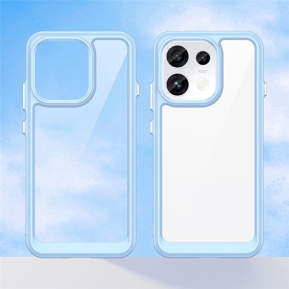 OPPO Reno16 F (5G) EIDERWOOD Hybrid Skal - Genomskinlig / Blå