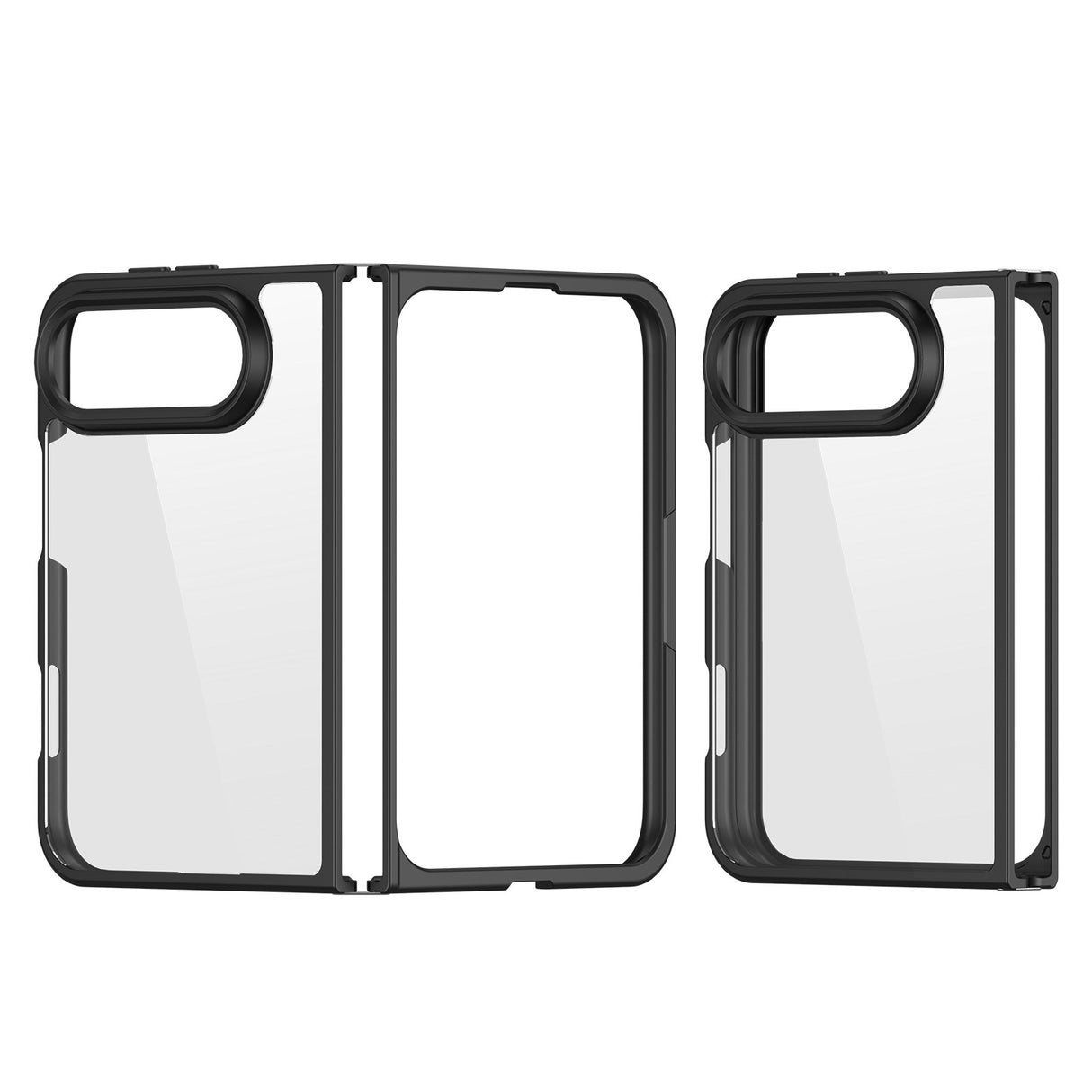iPhone Fold DUX DUCIS Aimo Series Hybrid Skal - Genomskinlig / Svart