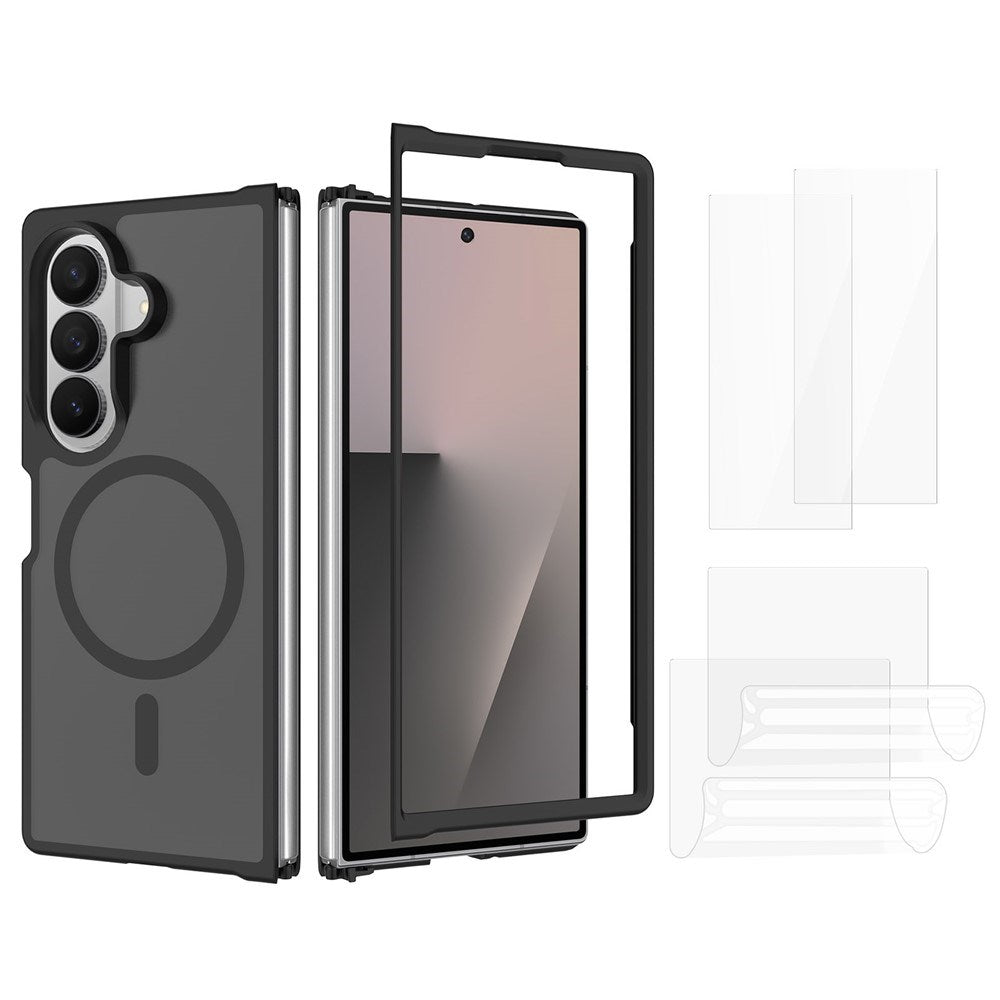Samsung Galaxy Z Fold8 Ultra EIDERWOOD Hybrid Skal inkl. Skärmskyddsset - Svart / Genomskinlig