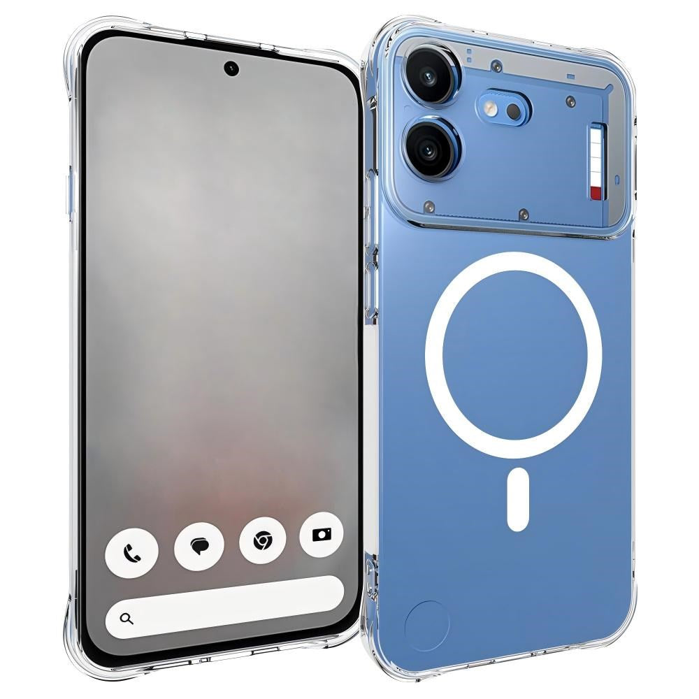 Nothing Phone (4b) WANLONFENG Flexibelt Plastskal - MagSafe Kompatibel - Genomskinlig