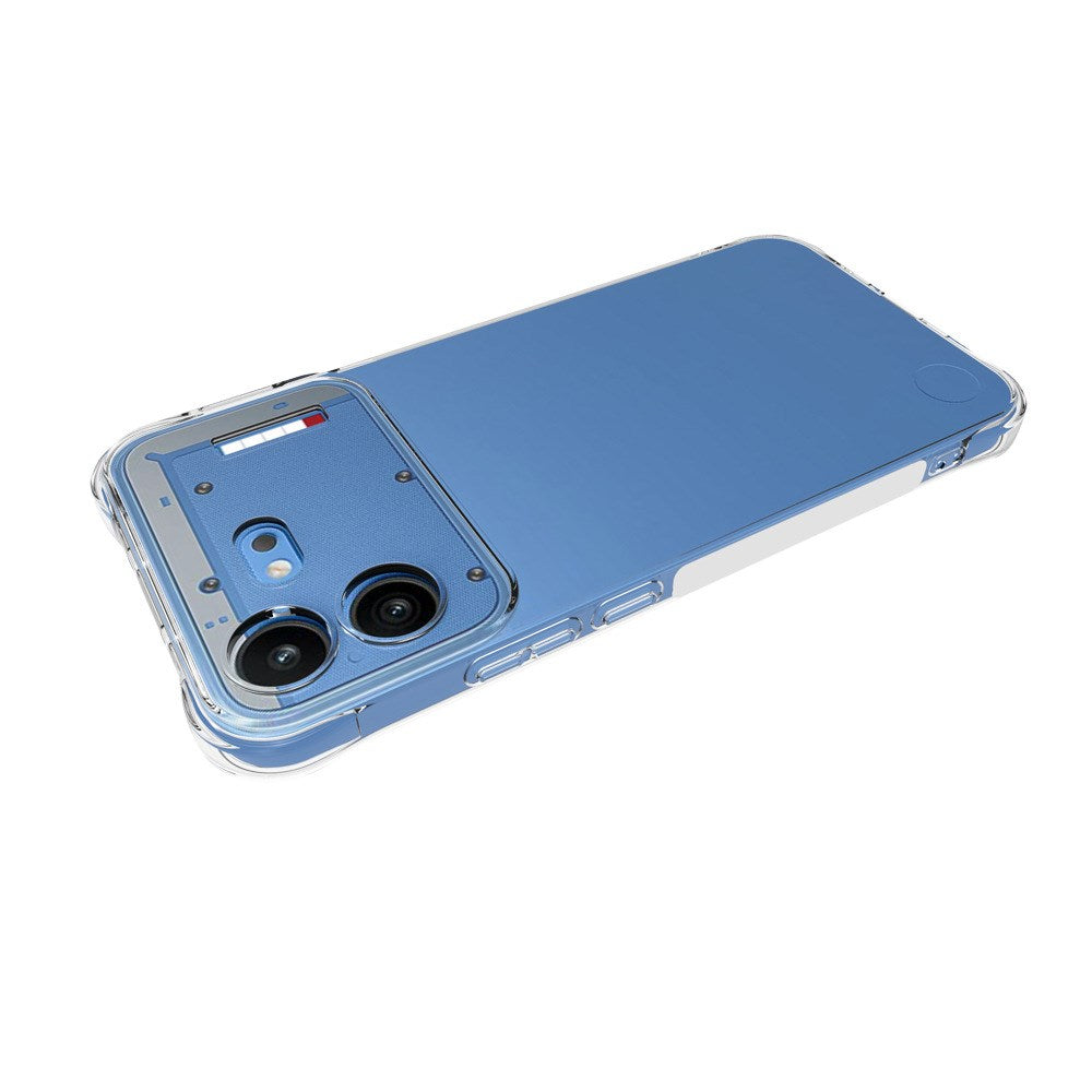 Nothing Phone (4b) WANLONFENG Flexibelt Plast Skal med Förstärkta Hörn - Genomskinlig