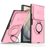 Samsung Galaxy Z Fold8 Ultra / Fold7 EIDERWOOD Hybrid Skal med 360° Roterbart Stativ & Kameraskydd - MagSafe Kompatibel - Rosa