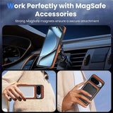 Google Pixel 11 / 11 Pro EIDERWOOD Skal med Kolfiberstruktur - MagSafe Kompatibel - Brun