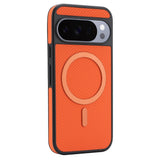 Google Pixel 11 / 11 Pro EIDERWOOD Skal med Kolfiberstruktur - MagSafe Kompatibel - Orange