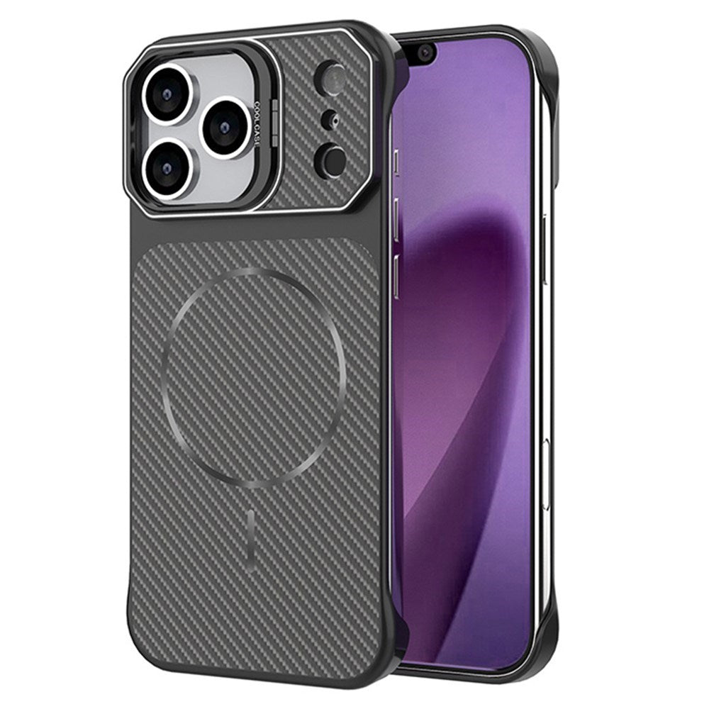 iPhone 18 Pro / 17 Pro EIDERWOOD Carbon Skal m. Kickstand - MagSafe Kompatibel - Svart