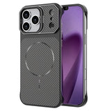 iPhone 18 Pro / 17 Pro EIDERWOOD Carbon Skal m. Kickstand - MagSafe Kompatibel - Svart