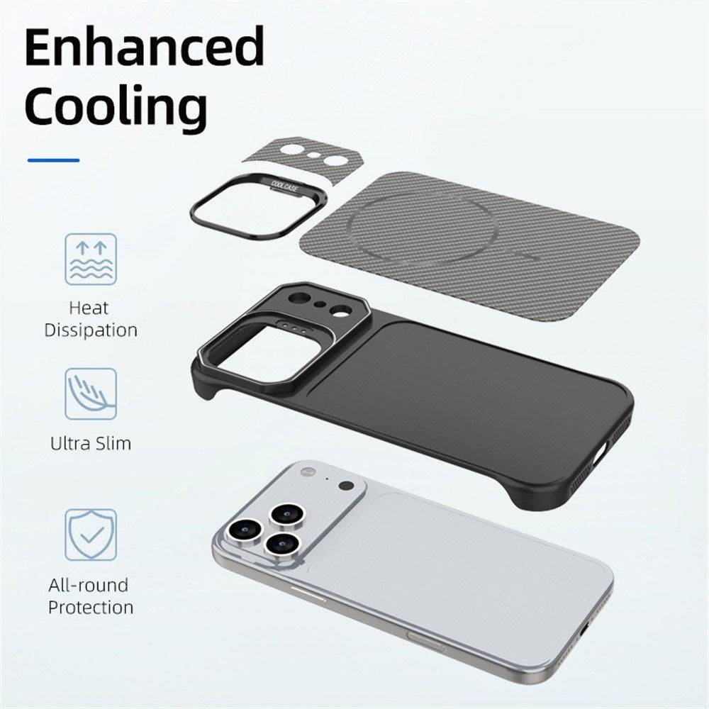 iPhone 18 Pro / 17 Pro EIDERWOOD Carbon Skal m. Kickstand - MagSafe Kompatibel - Svart