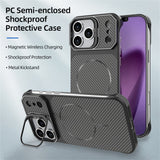iPhone 18 Pro / 17 Pro EIDERWOOD Carbon Skal m. Kickstand - MagSafe Kompatibel - Vit