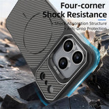 iPhone 18 Pro / 17 Pro EIDERWOOD Carbon Skal m. Kickstand - MagSafe Kompatibel - Vit