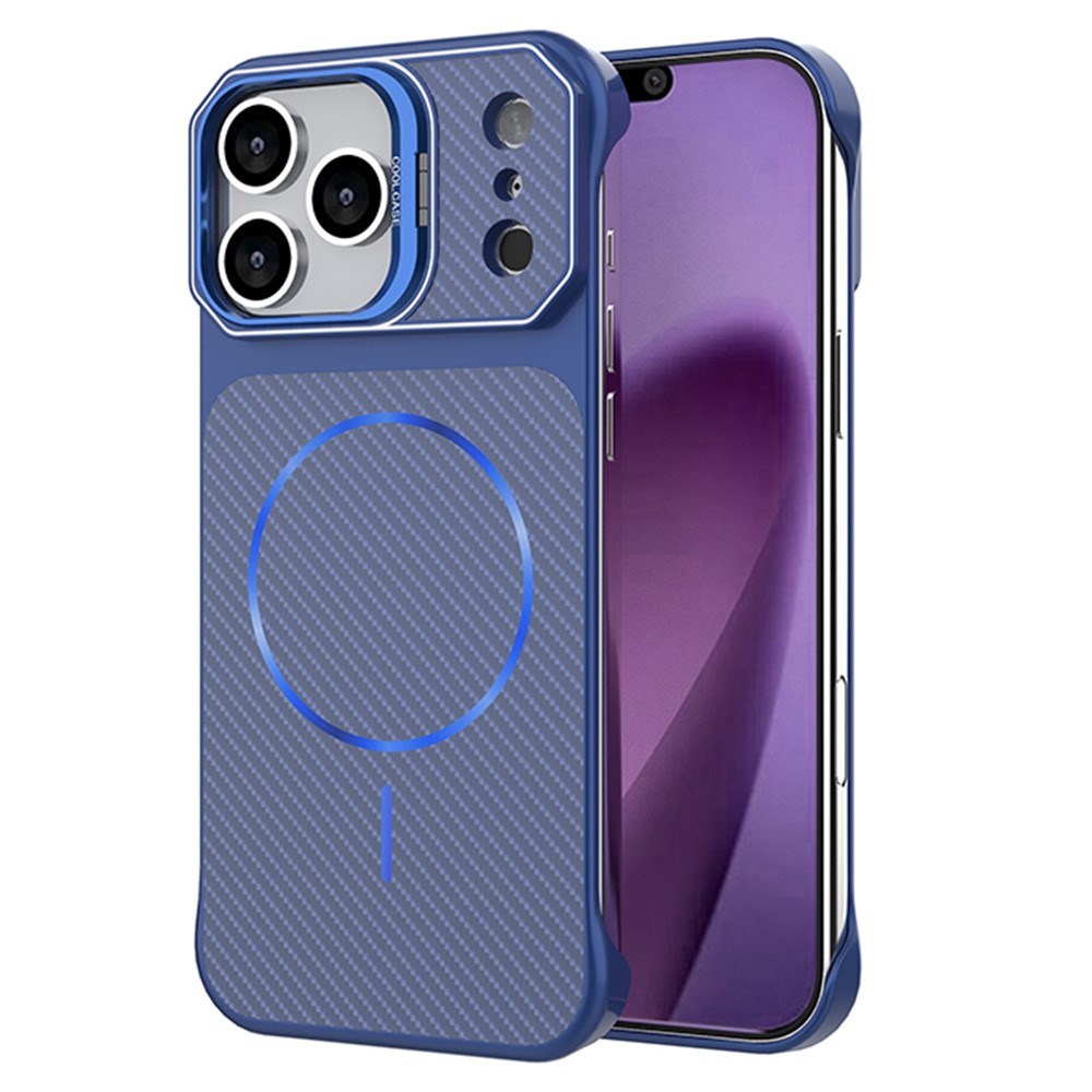 iPhone 18 Pro / 17 Pro EIDERWOOD Carbon Skal m. Kickstand - MagSafe Kompatibel - Blå