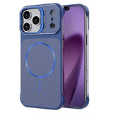 iPhone 18 Pro / 17 Pro EIDERWOOD Carbon Skal m. Kickstand - MagSafe Kompatibel - Blå
