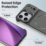 iPhone 18 Pro / 17 Pro EIDERWOOD Carbon Skal m. Kickstand - MagSafe Kompatibel - Blå