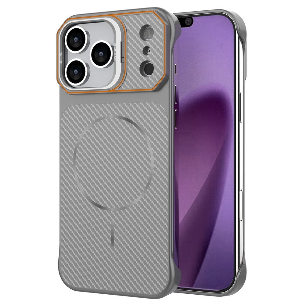 iPhone 18 Pro / 17 Pro EIDERWOOD Carbon Skal m. Kickstand - MagSafe Kompatibel - Grå