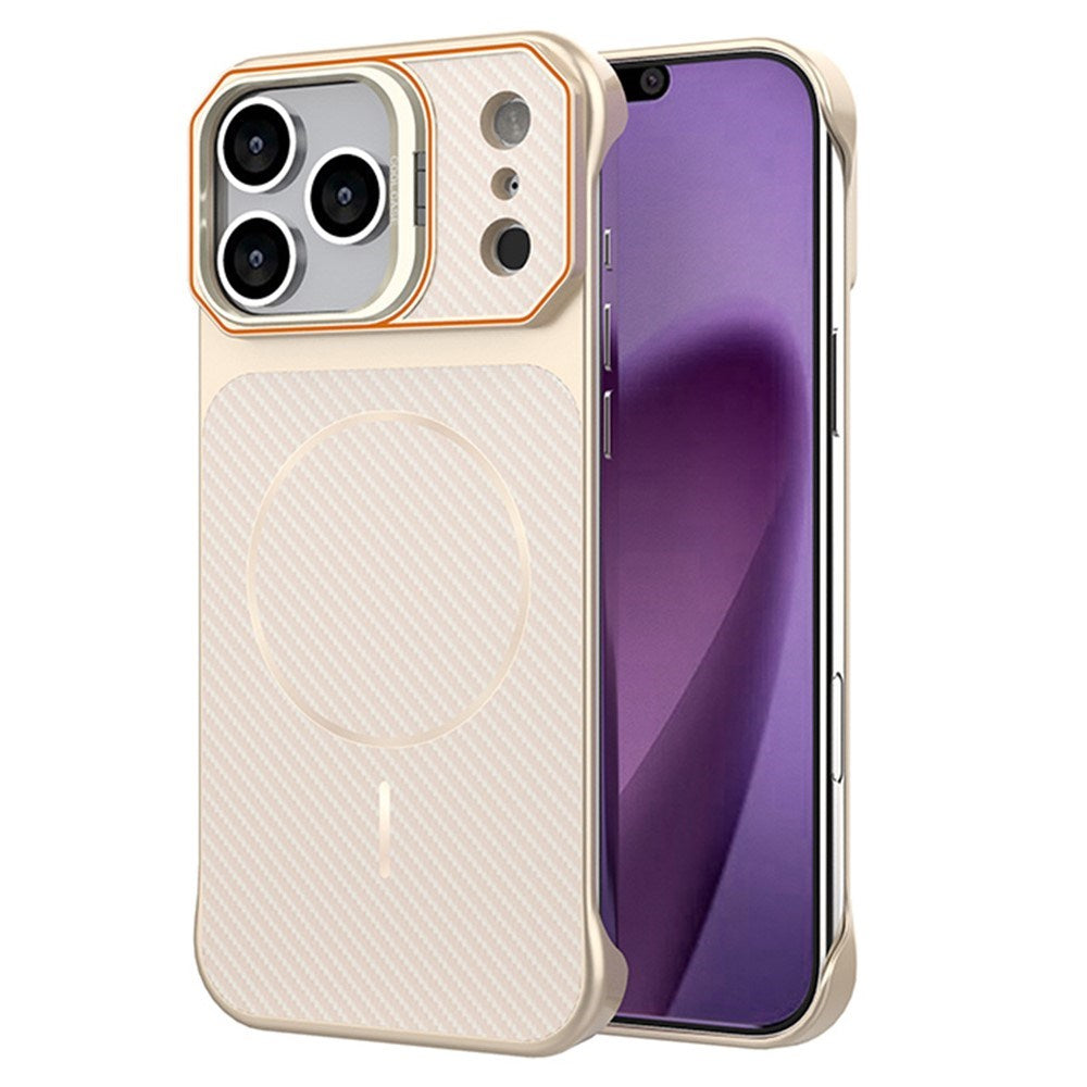 iPhone 18 Pro / 17 Pro EIDERWOOD Carbon Skal m. Kickstand - MagSafe Kompatibel - Guld