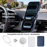 iPhone 18 Pro EIDERWOOD Konstläder Baksida Skal m. Avtagbar Korthållare - MagSafe Kompatibel - Blå