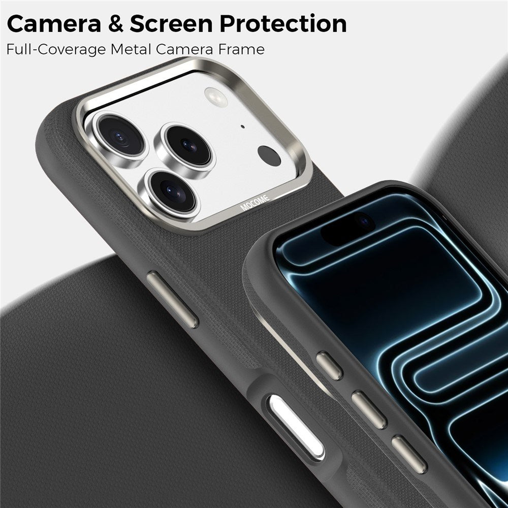 iPhone 18 Pro EIDERWOOD Konstläder Baksida Skal m. Avtagbar Korthållare - MagSafe Kompatibel - Svart