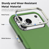 iPhone 18 Pro EIDERWOOD Konstläder Baksida Skal m. Avtagbar Korthållare - MagSafe Kompatibel - Grön