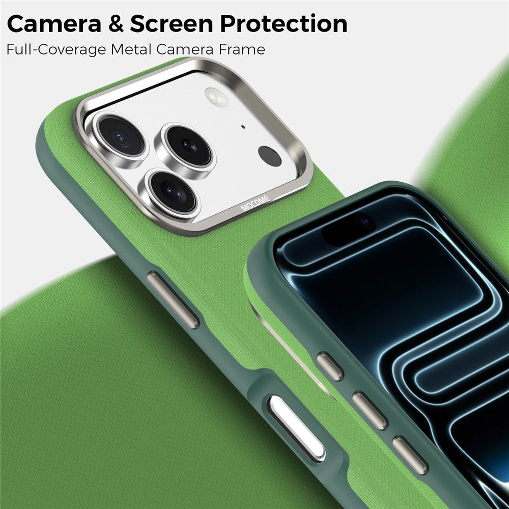 iPhone 18 Pro EIDERWOOD Konstläder Baksida Skal m. Avtagbar Korthållare - MagSafe Kompatibel - Grön