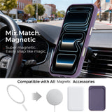iPhone 18 Pro EIDERWOOD Konstläder Baksida Skal m. Avtagbar Korthållare - MagSafe Kompatibel - Lila